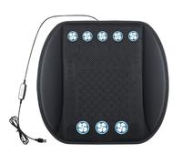 Cuscino per Sedile Auto con Ventilatore - Circolazione d'Aria con Alimentazione 12V 24V - Coprisedile con Ventola Soffiante,per Camper SUV Berlina Viaggi su Strada Campeggio Gite in Città Uscite in Fa