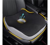 Cuscino per sedile auto cuscino ergonomico in memory foam per alleviare il dolore sciatico, sedile sollevatore adulto per persone corte, cuscino auto per guida