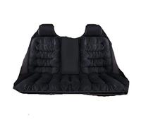 Cuscino Per Sedile Auto Cuscino for seggiolino auto caldo invernale for sedile anteriore singolo for posteriore for sedia in peluche con schienale(Black Back with backrest)