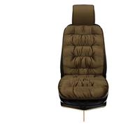 Cuscino Per Sedile Auto Cuscino for seggiolino auto caldo invernale for sedile anteriore singolo for posteriore for sedia in peluche con schienale(Brown separate seat)