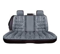 Cuscino Per Sedile Auto Cuscino for seggiolino auto caldo invernale for sedile anteriore singolo for posteriore for sedia in peluche con schienale(Grey Back with backrest)