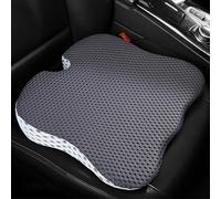 Cuscino per Sedile Auto per BYD Atto/Tang/Seal/Sea Lion/Dolphin/Han, Cuscino Ergonomico per Sedile Auto in Memory Foam - Supporto Comodo Ed Efficace,Gray-White