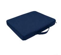 Cuscino per sedile da stadio con tasca con cerniera, impermeabile, per esterni, per persone che amano la candeggina, blu (blu)