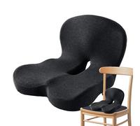 Cuscino per sedile del conducente per camion, imbottitura ergonomica in | Cuscino di supporto a semicerchio, schienale auto che allevia la pressione, accessorio durevole per sedia da ufficio, comodo