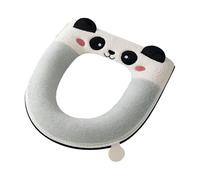 Cuscino per sedile del WC, con panda dei cartoni animati per l'inverno, comodo cuscino per WC, per bagno, casa, infermiere, doccia, appartamento, camera dei bambini, camera da