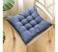 Cuscino per Sedile in Velluto ad Alta Elasticità,1 2 4 5 o 6 Pezzi con Cinture,Adatto per Sedie da Cucina Ufficio Auto Terrazza Soggiorno e Panchine,40x40cm (15,7x15.7pollici)
