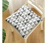 Cuscino per Sedile in Velluto ad Alta Elasticità,1 2 4 5 o 6 Pezzi con Cinture,Adatto per Sedie da Cucina Ufficio Auto Terrazza Soggiorno e Panchine,40x40cm (15,7x15.7pollici)