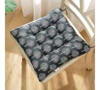 Cuscino per Sedile in Velluto ad Alta Elasticità,1 2 4 5 o 6 Pezzi con Cinture,Adatto per Sedie da Cucina Ufficio Auto Terrazza Soggiorno e Panchine,40x40cm (15,7x15.7pollici)