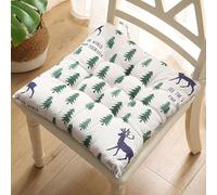 Cuscino per Sedile in Velluto ad Alta Elasticità,1 2 4 5 o 6 Pezzi con Cinture,Adatto per Sedie da Cucina Ufficio Auto Terrazza Soggiorno e Panchine,40x40cm (15,7x15.7pollici)