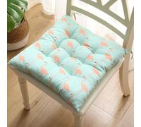 Cuscino per Sedile in Velluto ad Alta Elasticità,1 2 4 5 o 6 Pezzi con Cinture,Adatto per Sedie da Cucina Ufficio Auto Terrazza Soggiorno e Panchine,40x40cm (15,7x15.7pollici)