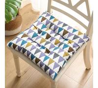 Cuscino per Sedile in Velluto ad Alta Elasticità,1 2 4 5 o 6 Pezzi con Cinture,Adatto per Sedie da Cucina Ufficio Auto Terrazza Soggiorno e Panchine,40x40cm (15,7x15.7pollici)