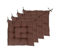 Cuscino per sedile quadrato da 4 pezzi con lacci, spesso, per interni,