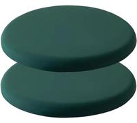 Cuscino Per Sedile Rotondo In Memory Foam, Confezione Da 1/2/4, Cuscino Per Sgabello Rotondo, Cuscino Per Sedia Rotondo Per Sgabello Da Bar, Cuscino Per Sedia Da Bi(Size:35cm(2pack),Color:verde scuro)