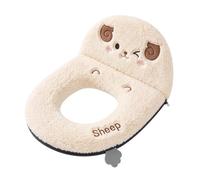 Cuscino Per Sedile Water Coprisedile Del Vasino A Forma Di Pecora Con | Cuscino in Peluche da Toilette Per Bagno Toilette Casa Hotel Assistenza Infermieristica Doccia Appartamento Bianco