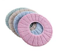 Cuscino per Sedile Wc Con Cuscino Più Caldo Spessa e Morbida Copriwater in Tessuto Cuscino per Sedile WC impermeabile Adatti per La Maggior Parte Dei Servizi Igienici di Tipo O-U Della Famiglia 4 Pcs