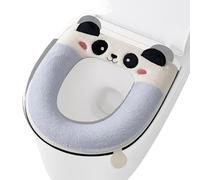 Cuscino Per Sedile WC, Coprivaso Addensato A Forma Di Panda Invernale, Morbido E Caldo Cuscino Per Sedile Da Bagno, Protezione Lavabile Rimovibile, Accessorio Comfort Per Appartamento In Hotel, Copriw