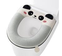 Cuscino Per Sedile WC, Coprivaso Addensato A Forma Di Panda Invernale, Morbido E Caldo Cuscino Per Sedile Da Bagno, Protezione Lavabile Rimovibile, Accessorio Comfort Per Appartamento In Hotel, Copriw