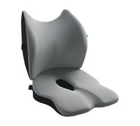 Cuscino per seduta e supporto lombare, imbottitura in schiuma ad alta densità, cuscino in rete traspirante, schienale ergonomico regolabile di alta qualità, portatile, ortopedico per casa, ufficio