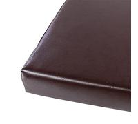 Cuscino per seduta in ecopelle marrone di alta qualità, spesso, traspirante, con cuscini per sedie, sgabello lungo, cuscino per divano, per il massimo comfort, 100 x 30 x 5 cm