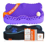 Cuscino per seduta in gel, extra 50 cm, per sedia a rotelle, cuscini morbidi per auto, sedia da ufficio, per alleviare il dolore al coccige e sciatica, ergonomico, rinfrescante e traspirante, per