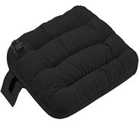 Cuscino per seduta ispessita, portatile, morbido, per sedia da ufficio, elettrico, riscaldato, USB, 3 livelli, riscaldamento rapido, fondo antiscivolo per scaldare e alleviare il dolore, 45,7 x 45,7 cm (colore : nero)