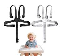 Cuscino per seggiolone Cam Seggiolone Chicco Polly Set di cinture di sicurezza universali per seggiolone due pezzi cinture di sicurezza regolabili a cinque punti per seggioloni e passeggini