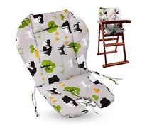 Cuscino per seggiolone, cuscino per seggiolone/cuscino da seduta per bambini, leggero e traspirante, morbido e confortevole, graziosi motivi, adatto per la maggior parte dei seggioloni, sedie da