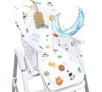 Cuscino per seggiolone riduttore seduta bambini coprisedile seggiolone | coprisedile per seggioloni Chicco Polly Peg Perego universale imbottito idrorepellente antiscivolo resistente Safari