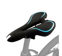 Cuscino per sella da bicicletta - Sedile per bicicletta in silicone morbido e imbottito | selle da ciclismo antiscivolo con fascia riflettente per lunghe escursioni