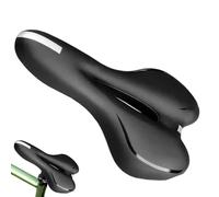 Cuscino per sellino da ciclismo, ampia sella per bicicletta, imbottitura ergonomica in silicone, comoda seduta antiscivolo con striscia riflettente per lunghe distanze, pendolari quotidiani e ciclismo