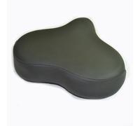 Cuscino per sellino per cyclette, compatibile con la maggior parte dei cicli interni, imbottitura in pelle nera con design antiscivolo, 290 x 220 mm, distanza tra i fori 114 mm e 127 mm