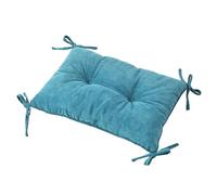 Cuscino per Sgabello Rettangolare Cuscini per Sedie da Pranzo con 4 Lacci Cuscino Antiscivolo per Sgabello da Bar Cuscini per Panca (1 Blu)