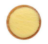 Cuscino per Spilli in Lana Giallo, Porta Aghi per Cucito Portatile | Sbieco per Bordare 4cm, Legno e Lana, Forma a Palla, Compatto per Quilting e Ricamo