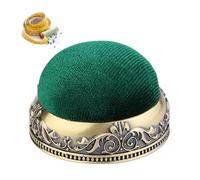 Cuscino per spillo da cucito - Portaaghi in flanella vintage, organizer in base in alluminio morbido, fornitura di cuciture decorative | pratico cuscino ad ago per la casa, bambini, ragazze