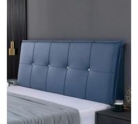 Cuscino per testiera Blu Pasta 71" Cuscino da Comodino per Letto California King Schienale per Letto Grande Similpelle Supporto Lombare Lettino da Lettura Imbottito tavola di Posizionamento per dormi