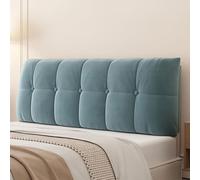 Cuscino per testiera Copritestata Letto Morbido Corto Peluche Imbottito Copritestata Letto Cuscino Supporto Schienale Protezioni per Testiera Letto Matrimoniale Singolo Decorare(160X60X10cm,Blue)