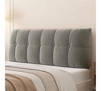 Cuscino per testiera Copritestata Letto Morbido Corto Peluche Imbottito Copritestata Letto Cuscino Supporto Schienale Protezioni per Testiera Letto Matrimoniale Singolo Decorare(180X60X10cm,Dark grey)
