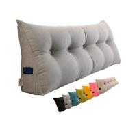 Cuscino per testiera da lettura, comodo, cuscino lombare per schienale, triangolare, cuscino a cuneo per stare seduti nel divano e nella camera da letto, cuscino tatami (grigio, 80 cm)
