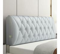 Cuscino per testiera, Grande Cuscino da Comodino - Cuscino per Schienale in Similpelle per Supporto Lombare, Cuscino da Lettura Imbottito, Cuscino Rimovibile per Divano Letto e Letto a Caste