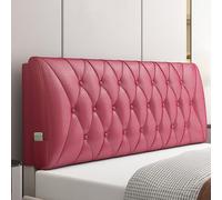 Cuscino per testiera, Grande Cuscino da Comodino in Similpelle, Cuscino Imbottito per Schienale per Supporto Lombare, Cuscino da Lettura Rimovibile con Cinghie per Divano Letto/Letto a Caste