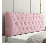 Cuscino per testiera, Grande Cuscino per Schienale da Comodino, Cuscino per testiera in Similpelle, Supporto Lombare Imbottito, Cuscino da Lettura Rimovibile per Divano Letto e Letti a Caste