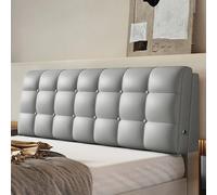 Cuscino per testiera Grigio Pasta 71" Cal King da Comodino Imbottito da Parete Cuscino di Supporto Lombare Grande Doppio Schienale Posizionamento Morbido Sacco a Bolle