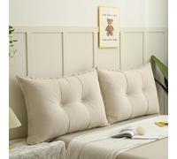 Cuscino per Testiera in Velluto - Grande Cuscino per Schienale con Fodera Rimovibile, Morbido Supporto per Letto, Divano, Tatami, Cuscino per Lettura e Relax in PP Cotone per Camera da Letto, Divano