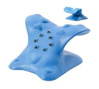 Cuscino per trazione cervicale - Strato del collo | Punto di massaggio dalla parte superiore della schiena al collo | Dispositivo portatile per il supporto della colonna vertebrale di allineamento