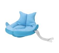 Cuscino per Vaschetta Bagno Regolabile con Supporto per Cuscino, Design Ergonomico, Stabile e Divertente per i Neonati (BLUE)