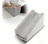 Cuscino per vene regolabile dopo l'intervento chirurgico, cuscino per gambe da sollevare, cuscino per sollevare le gambe, cuscino in spugna, curva ergonomica per ginocchio dritto, con rivestimento