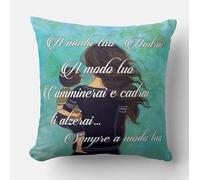 CUSCINO PERSONALIZZATO 40X40 MEME TRIBUTO DEDICA FRASE AMORE LIGABUE A MODO TUO FIGLIO MAMMA PAPA' AMORE DEDICA 1