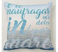 CUSCINO PERSONALIZZATO 40X40 MEME TRIBUTO DEDICA FRASE CUSCINO TRIBUTO CITAZIONE GIACOMO LEOPARDI POESIA INFINITO NAUFRAGAR DOLCE MAR