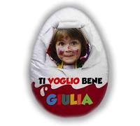 Cuscino Personalizzato A Forma di Uovo Pasqua Sorpresa Ovetto Personalizzabile con Foto Nome Dedica Idea Regalo Pasqua 2023 Compleanno Natale Decorazioni casa Divano Letto Alto 50cm