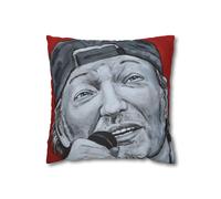 CUSCINO PERSONALIZZATO, IDEA REGALO, VASCO ROSSI RITRATTO 40X40 CERTIFICATO